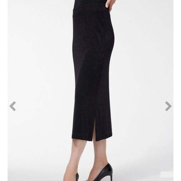 Chico's Travelers Black Midi Skirt Size XS/0-2 - Picture 5 of 6